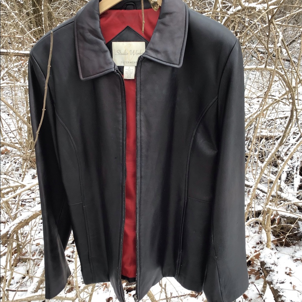 Studio Works Black Leather Jacket